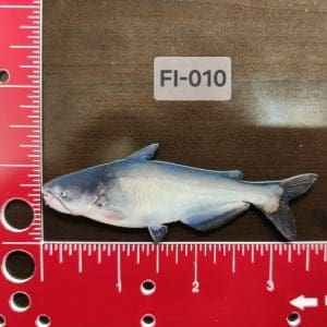 UV Printed Leatherette Blue Catfish Patch FI-010