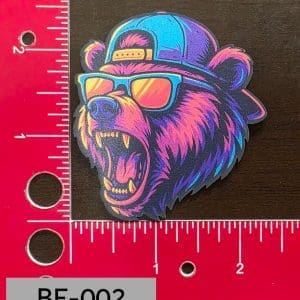 UV Printed Leatherette Retro Bear BE-002