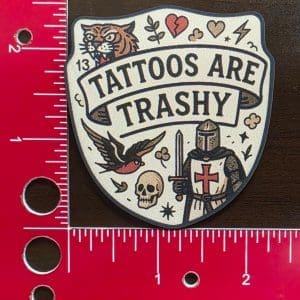 UV Printed Leatherette Patch Tattoos are Trashy TAT-002