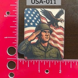 UV Printed Solider Salute Patch USA-011