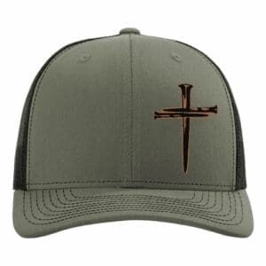 LODEN OFFSET BLACK CROSS HAT