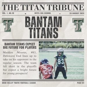 Toronto Titan Bantam Newspaper Christmas Ornament