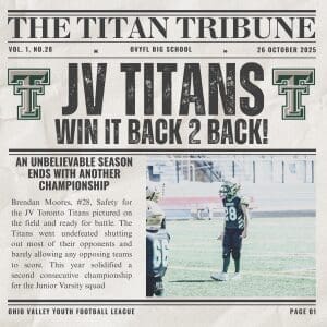 Toronto Titan Varsity Newspaper Christmas Ornament