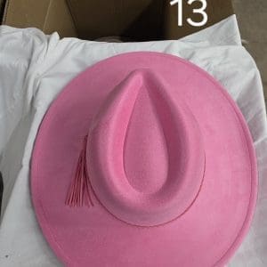 Vegan Suede Wide Brim Western Hat