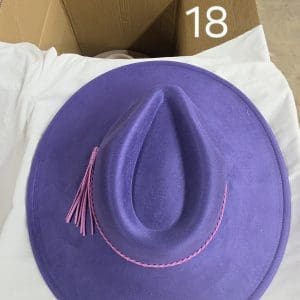 Vegan Suede Wide Brim Western Hat