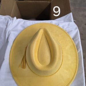 Vegan Suede Wide Brim Western Hat