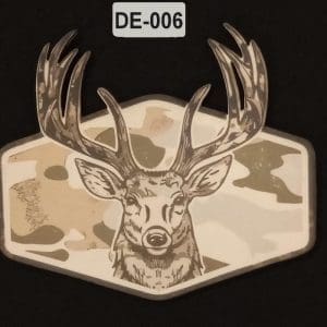 Whitetail Deer Patch | UV Printed Leatherette Buck Hunter Camo Tactical Gear