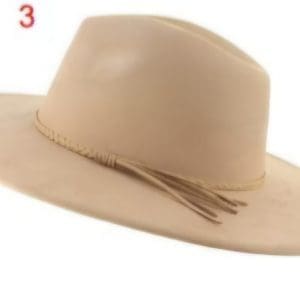 Vegan Suede Wide Brim Western Hat