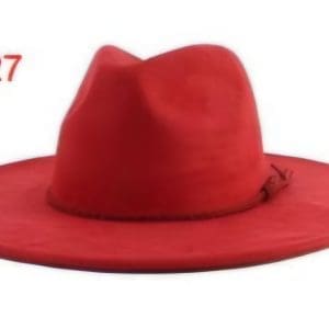 Vegan Suede Wide Brim Western Hat