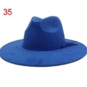 Vegan Suede Wide Brim Western Hat
