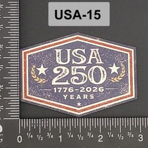 Knight Time Kreations™ USA 250 Anniversary UV Printed Adhesive Patch (1776–2026) (Copy)