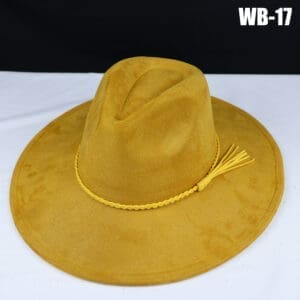 Vegan Suede Wide Brim Western Hat