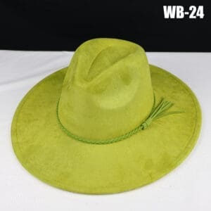 Vegan Suede Wide Brim Western Hat