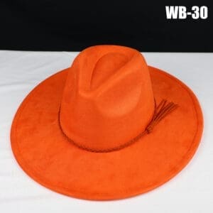 Vegan Suede Wide Brim Western Hat
